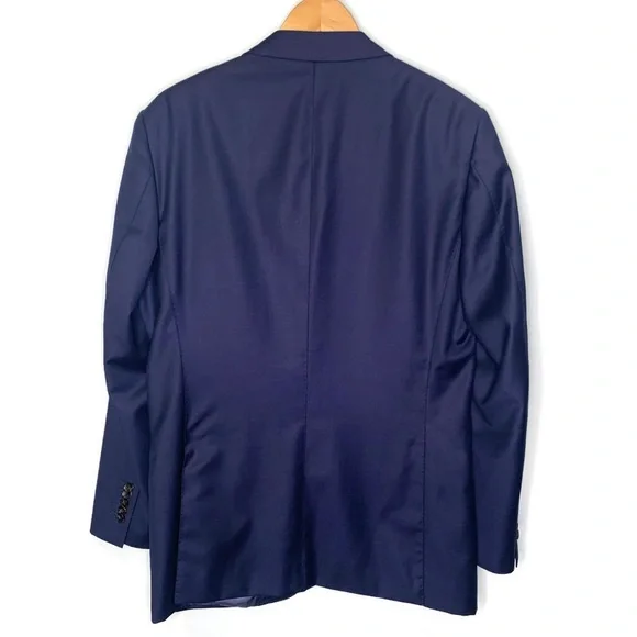 Suitsupply Super 110’s Vitale Barberis Canonico Blue Sport Coat Blazer Jacket